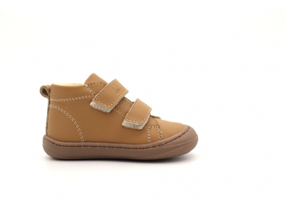 Pantofi sport copii Lui Shoes, cod 3A776, seria PRIMO S, maro deschis, piele naturala
