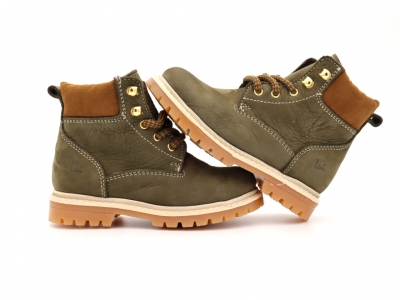 Ghete copii Lui Shoes, cod 3G2139, seria TIMMY, khaki, piele naturala