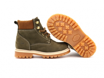 Ghete copii Lui Shoes, cod 3G2139, seria TIMMY, khaki, piele naturala