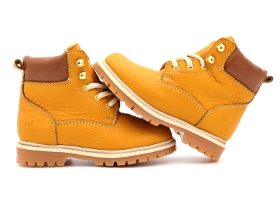 Ghete copii Lui Shoes, cod 3G2145, seria TIMMY, galben mustar, piele naturala