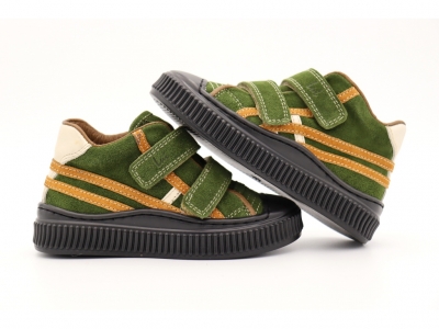 Pantofi sport copii Lui Shoes, cod 3A813, seria TRIP SKY, verde forest, piele naturala