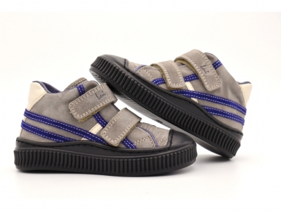 Pantofi sport copii Lui Shoes, cod 3A820, seria TRIP SKY, gri, piele naturala