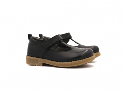 Pantofi copii Lui Shoes, cod 3P47, seria SARA, negru, piele naturala