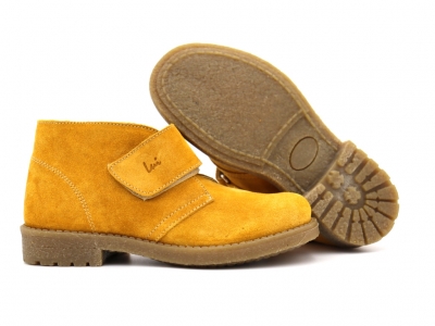 Ghete copii Lui Shoes, cod 3G2155, seria CREP SKY, galben mustar, piele naturala
