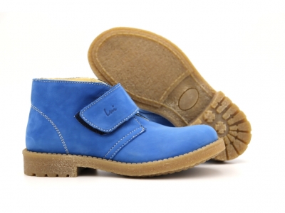 Ghete copii Lui Shoes, cod 3G2156, seria CREP SKY, albastru, piele naturala