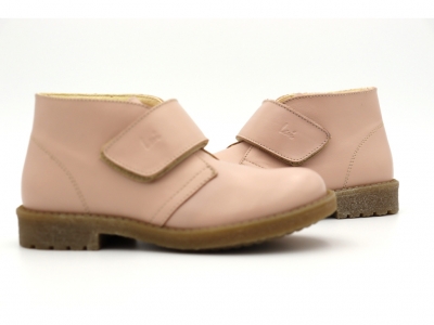 Ghete copii Lui Shoes, cod 3G2168, seria CREP SKY, roz pal, piele naturala