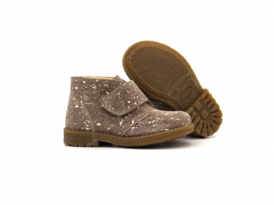 Ghete copii Lui Shoes, cod 3G2171, seria CREP SKY, bej, piele naturala