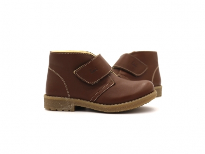 Ghete copii Lui Shoes, cod 3G2176, seria CREP SKY, maro inchis, piele naturala