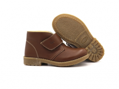 Ghete copii Lui Shoes, cod 3G2176, seria CREP SKY, maro inchis, piele naturala