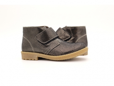 Ghete copii Lui Shoes, cod 3G2178, seria CREP SKY, negru, piele naturala