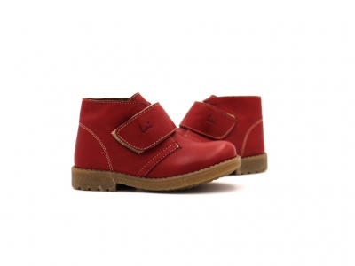 Ghete copii Lui Shoes, cod 3G2185, seria CREP SKY, rosu, piele naturala