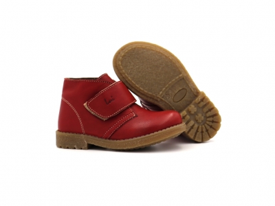 Ghete copii Lui Shoes, cod 3G2185, seria CREP SKY, rosu, piele naturala