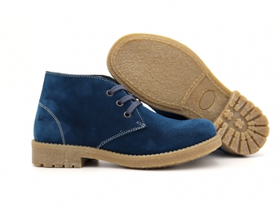 Botine femei Lui Shoes, cod 2B57, seria CREP, turcoaz, piele naturala