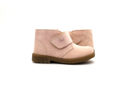 Ghete copii Lui Shoes, cod 3G2203, seria CREP SKY, roz pal, piele naturala