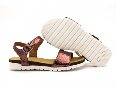 Sandale copii fete Lui Shoes, cod 6S163, seria ELSA, bronz, piele naturala
