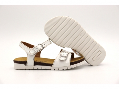 Sandale copii fete Lui Shoes, cod 6S167, seria ELSA, alb, piele naturala
