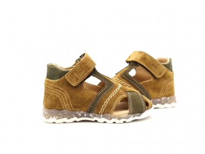 Sandale copii Lui Shoes, cod 3S300, seria SIMBA, maro, piele naturala