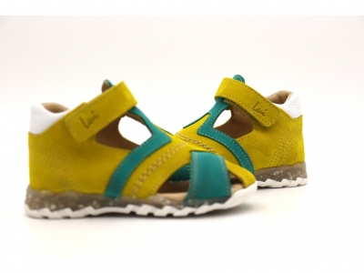 Sandale copii Lui Shoes, cod 3S302, seria SIMBA, galben, piele naturala