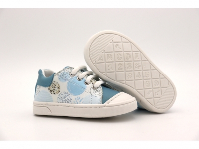 Pantofi sport copii Lui Shoes, cod 3A839, seria MONALISA, albastru, piele naturala