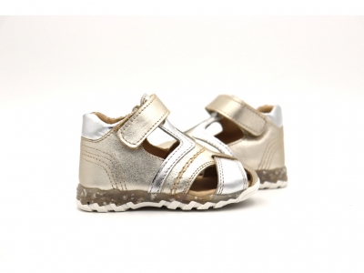 Sandale copii Lui Shoes, cod 3S305, seria SIMBA, auriu, piele naturala