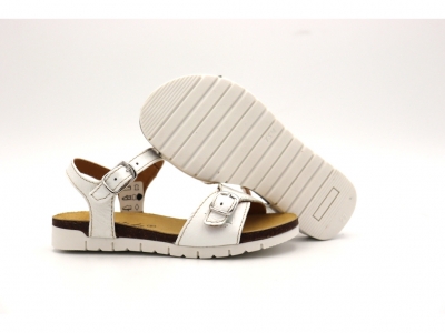 Sandale copii Lui Shoes, cod 3S308, seria ELSA, alb, piele naturala