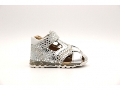 Sandale copii Lui Shoes, cod 3S312, seria SIMBA, argintiu, piele naturala