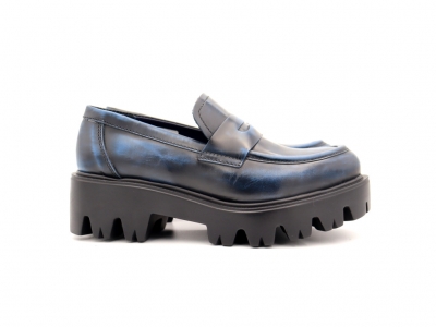 Pantofi femei Lui Shoes, cod 2P431, seria LORI, bleumarin, piele naturala