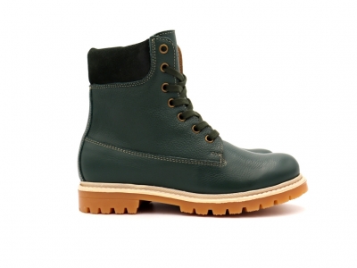 Ghete femei Lui Shoes, cod 2G927, seria TIMBER, verde forest, piele naturala