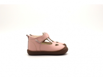 Pantofi sport copii Lui Shoes, cod 3A853, seria FIRST, roz pal, piele naturala