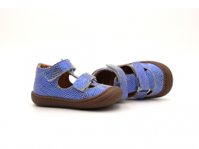 Sandale copii Lui Shoes, cod 3S324, seria NATUR FLEX, albastru, piele naturala