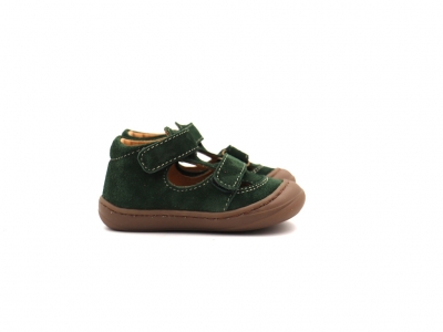Sandale copii Lui Shoes, cod 3S328, seria NATUR FLEX, verde forest, piele naturala