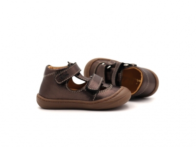 Sandale copii Lui Shoes, cod 3S331, seria NATUR FLEX, maro, piele naturala
