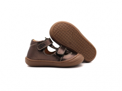 Sandale copii Lui Shoes, cod 3S331, seria NATUR FLEX, maro, piele naturala