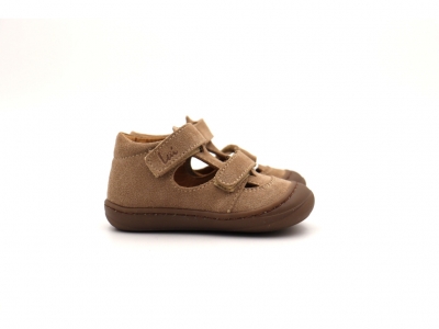 Sandale copii Lui Shoes, cod 3S332, seria NATUR FLEX, bej, piele naturala