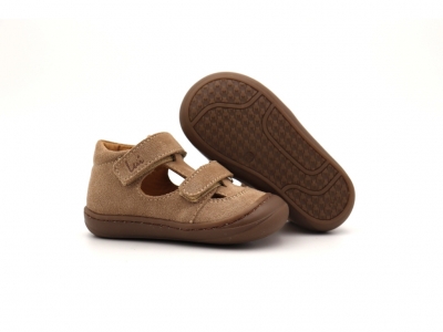 Sandale copii Lui Shoes, cod 3S332, seria NATUR FLEX, bej, piele naturala