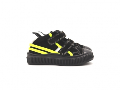 Pantofi sport copii Lui Kids, cod 3A881, seria TRIP SKY, negru, piele naturala