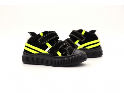 Pantofi sport copii Lui Kids, cod 3A881, seria TRIP SKY, negru, piele naturala