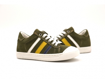 Pantofi sport copii Lui Kids, cod 3A886, seria ANDOS, khaki, piele naturala