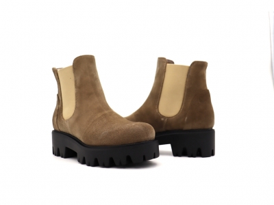 Botine femei Lui Shoes, cod 2B70, seria PEZZO E, bej, piele naturala