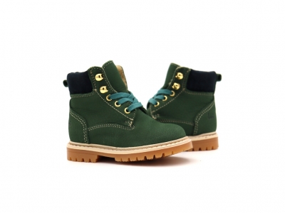 Ghete copii Lui Shoes, cod 3G2229, seria TIMMY, verde forest, piele naturala