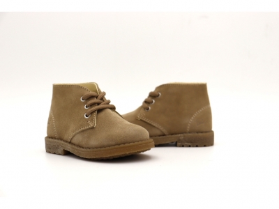 Ghete copii Lui Kids, cod 3G2240, seria CREP, bej, piele naturala