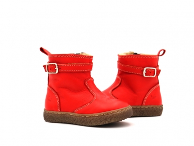 Cizme copii Lui Kids, cod 3C353, seria RITA, rosu, piele naturala