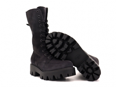 Ghete femei Lui Shoes, cod 2G934, seria SESA, gri, piele naturala