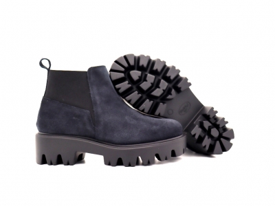 Botine femei Lui Shoes, cod 2B96, seria HELI F, gri, piele naturala