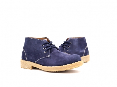 Ghete femei Lui Shoes, cod 2G948, seria CREP, bleumarin, piele naturala