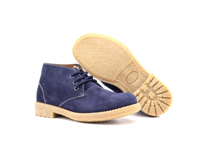 Ghete femei Lui Shoes, cod 2G948, seria CREP, bleumarin, piele naturala