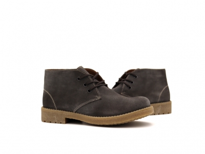 Ghete femei Lui Shoes, cod 2G953, seria CREP, gri, piele naturala