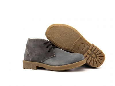 Ghete femei Lui Shoes, cod 2G954, seria CREP, gri, piele naturala