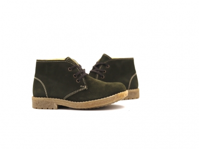 Ghete copii Lui Shoes, cod 3G2313, seria CREP, khaki, piele naturala