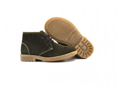 Ghete copii Lui Shoes, cod 3G2313, seria CREP, khaki, piele naturala